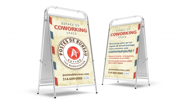 Poste de bureau - Affiche sandwich - Impression grand format Cowansville / Sutton